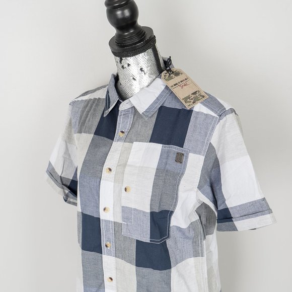 NWT Triple5Soul Men's Short Sleeve Shirt Navy  - S - Picture 2 of 5